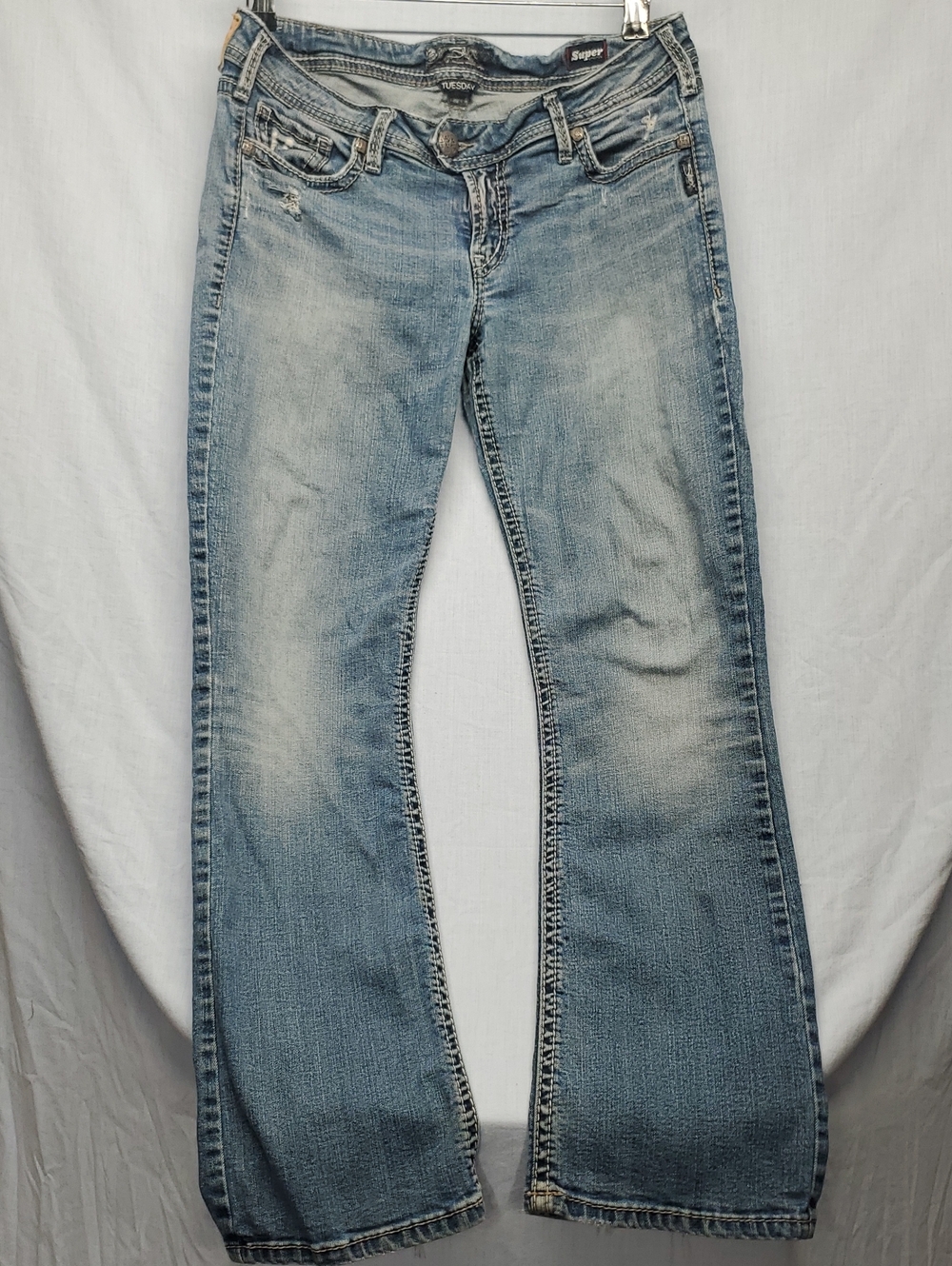 Silver Jeans Light Blue Flare Denim #208